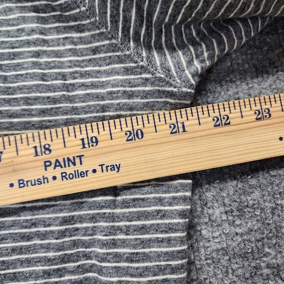 Madewell Men's Doubledown Henley Tee in Gray Stripe Cotton Size XL - Picture 13 of 14